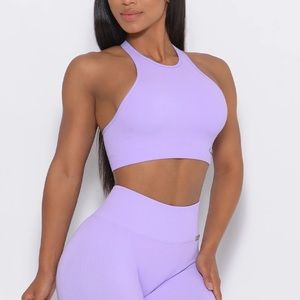 Bombshell sport bra purple new